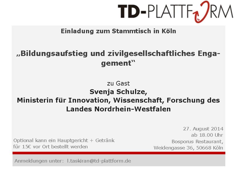 Stammtisch Svenja Schulze