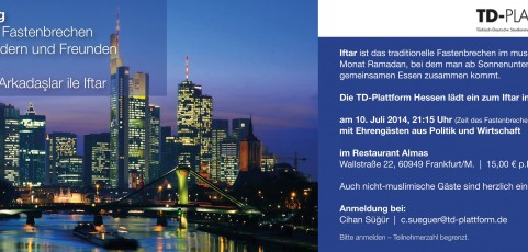 Fastenbrechen / Iftar mit Mitgliedern und Freunden in Frankfurt